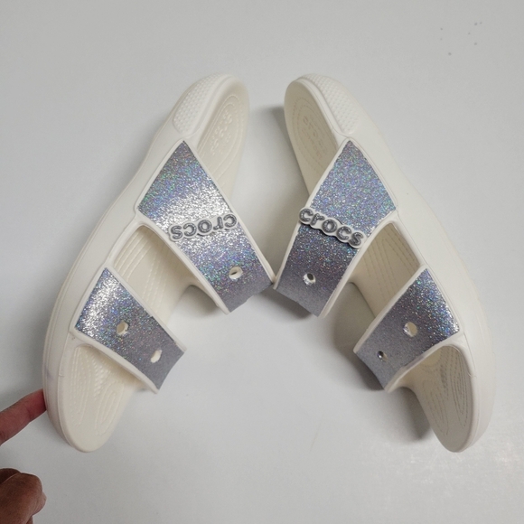 Crocs  Classic Glitter sandals Unisex M7 /W9. - Picture 2 of 8